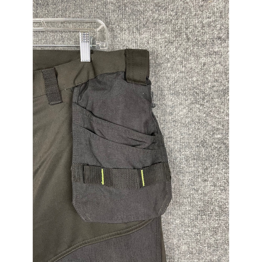 Blaklader Work Pants Mens 40x30 Black Yellow New Hi-Vis 1608 Holster Pocket - Picture 10 of 15
